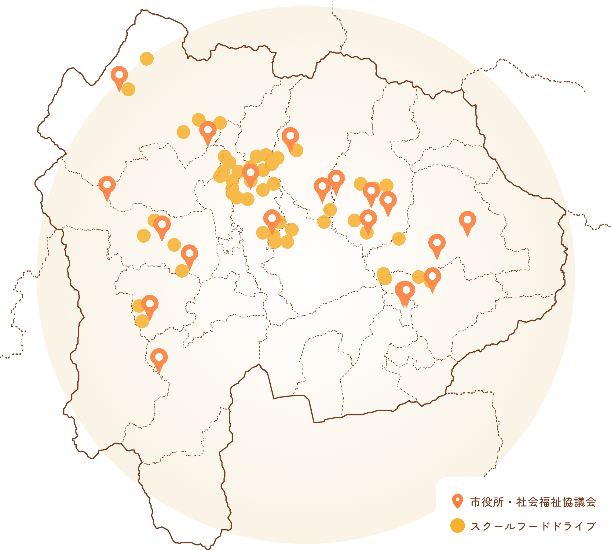 拠点の地図